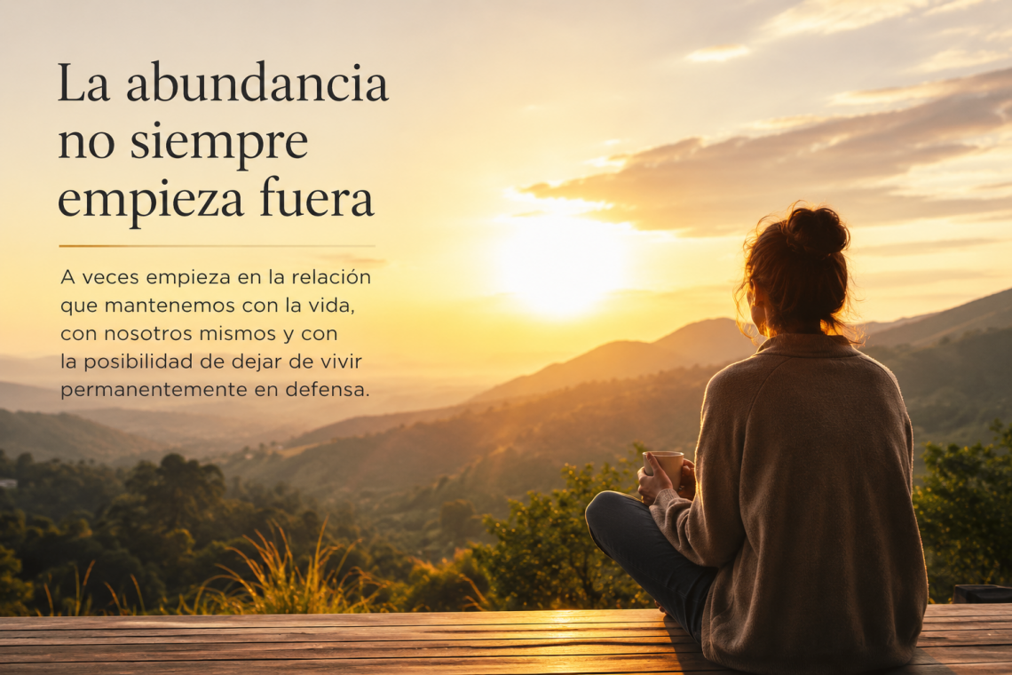 La abundancia no siempre empieza fuera